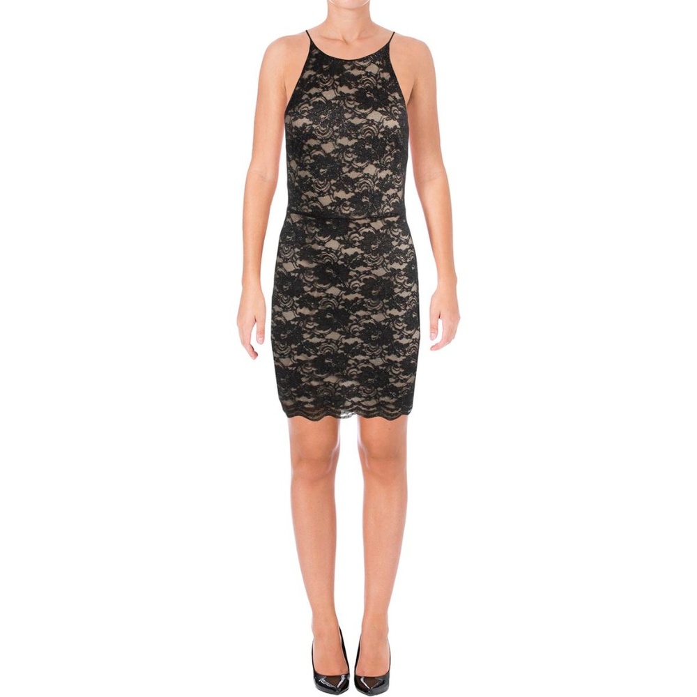 NWT Aqua Lace Glitter Dress
